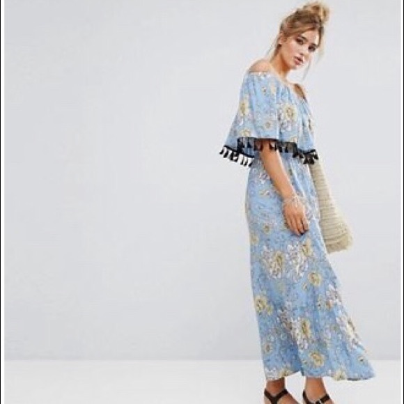 ASOS Dresses & Skirts - ASOS Floral beach maxi with tassels